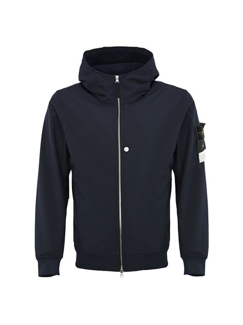 Giacca Q100004 Soft Shell-R Navy Blue STONE ISLAND | Q100004S0B22V0020